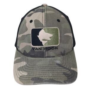 Van Hook Snapback Trucker Cap Multicolor OS Adjustable Mesh Back Camo Zephyr